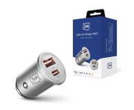 3mk Ładowarka Samochodowa Hyper Car Charger 45W USB-C + USB-A - 1183901 - zdjęcie 2